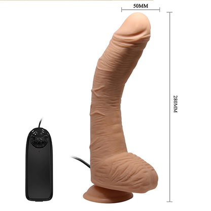6-Dildo zakrzywiony penis przyssawka pilot 28 cm-6