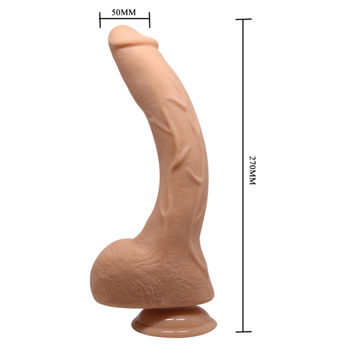 5-Sztuczny penis realistyczne dildo wibracje 27cm-5
