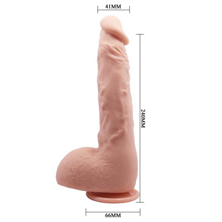 9-Elastyczne realistyczne dildo 24 cm żylaste skóra-9