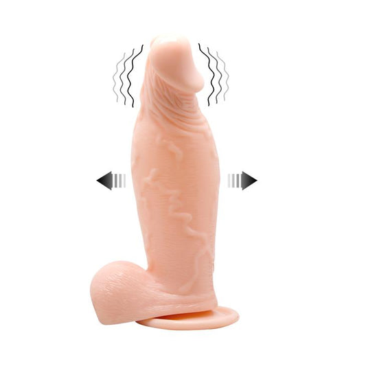2-Realistyczny powiększany penis dildo przyssawka 19-2