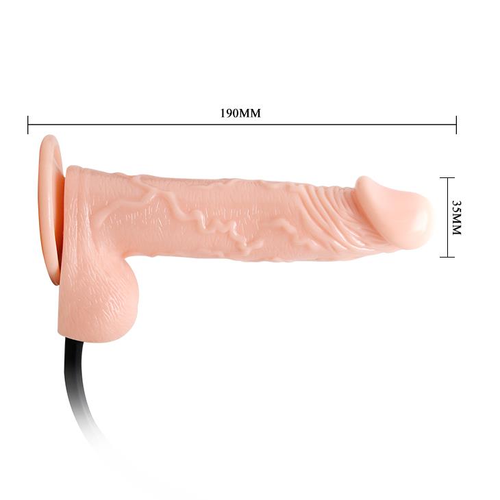 5-Realistyczny powiększany penis dildo przyssawka 19-5