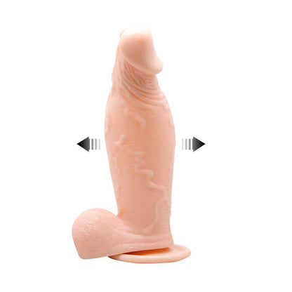2-Dildo z cyberskóry pompowany przyssawka 19cm-2