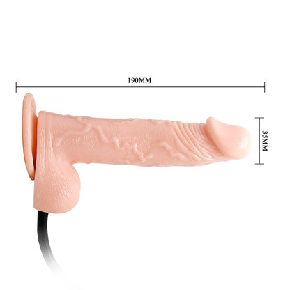 5-Dildo z cyberskóry pompowany przyssawka 19cm-5