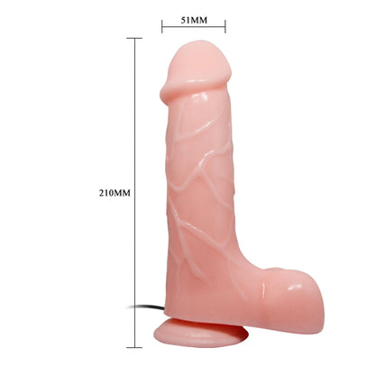 4-Realistyczny penis z wyżyłowanym trzonem 21 cm-4
