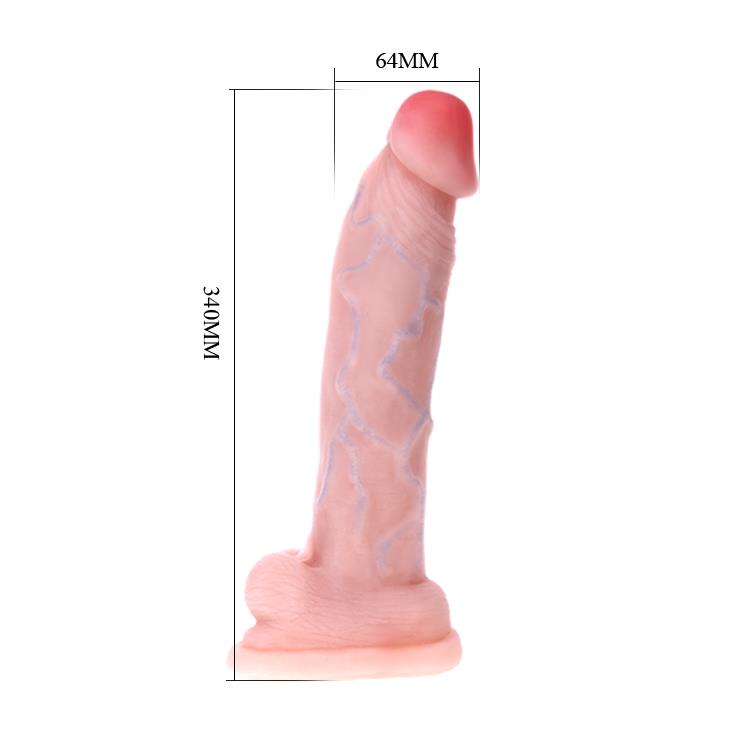 5-Duży gruby penis naturalny przyssawka dildo 34c-5