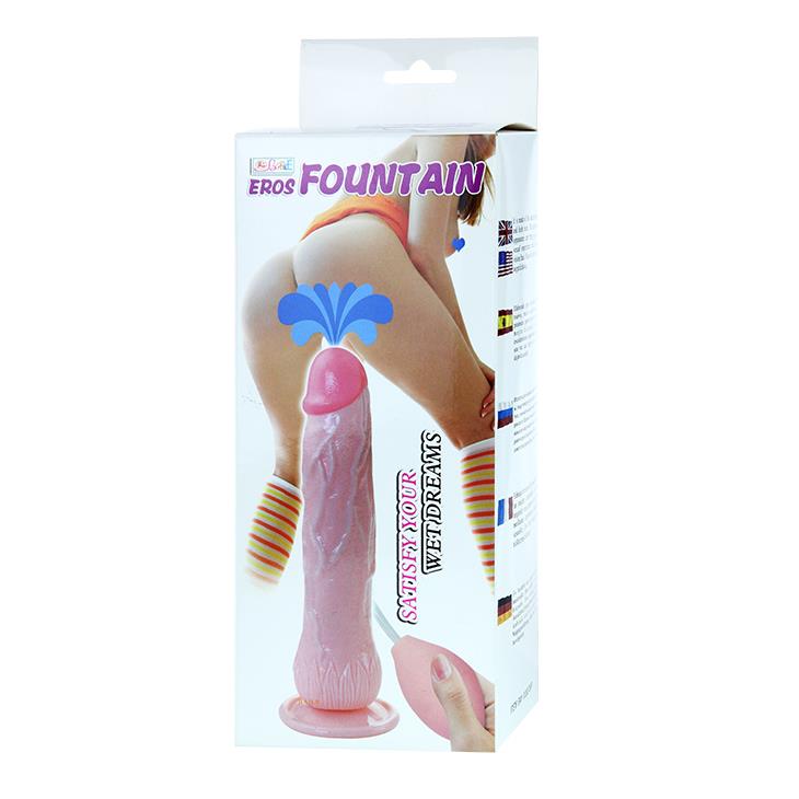 5-Dildo z wytryskiem super realistyczny penisa 19cm-5
