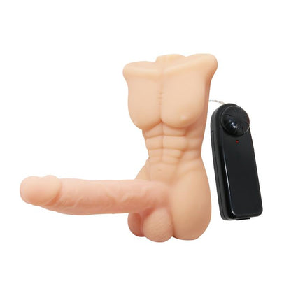3-Wibrujące dildo męski tors penis członek 13cm-3