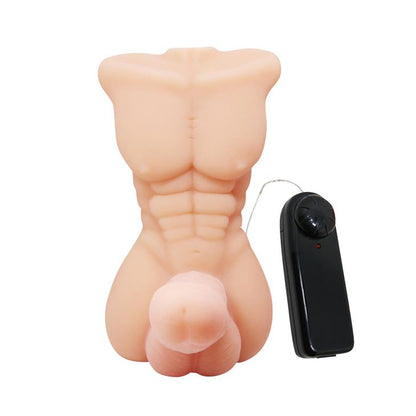4-Wibrujące dildo męski tors penis członek 13cm-4