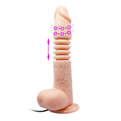 2-Duży penis dildo ruch posuwisty sex rotacja 22cm-2
