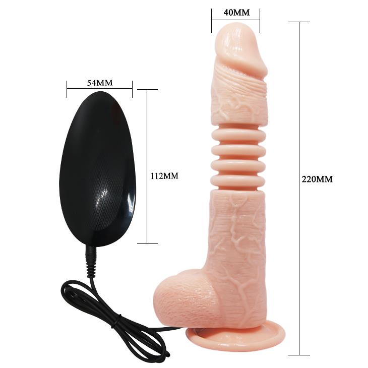 5-Duży penis dildo ruch posuwisty sex rotacja 22cm-5