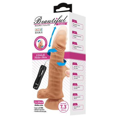 8-Miękkie realistyczne dildo z wibracjami 18,5 cm-8