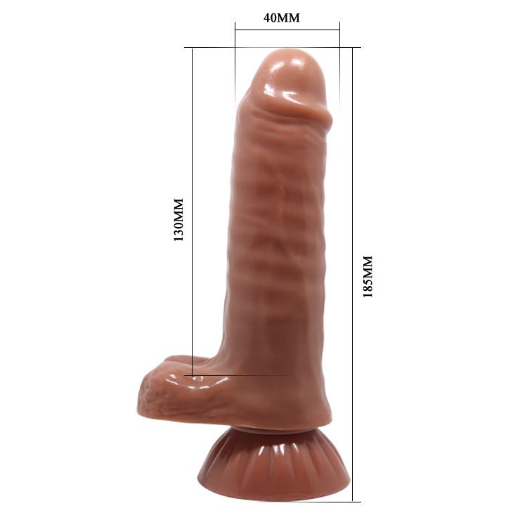 6-Realistyczny penis dildo członek przyssawka 18cm-6