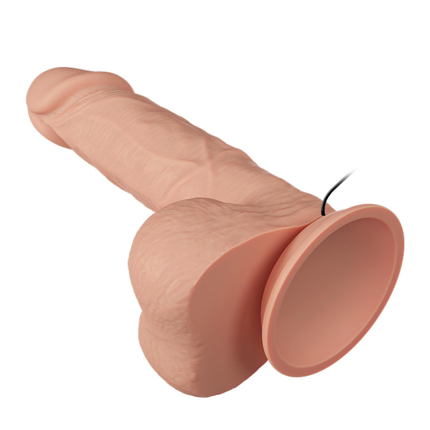 12-Dildo wibrujący penis z przyssawką 21,8cm-12
