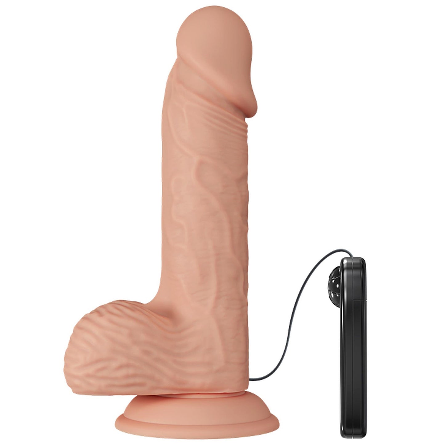 5-Dildo realistyczny sztuczny penis z wibracjami-5