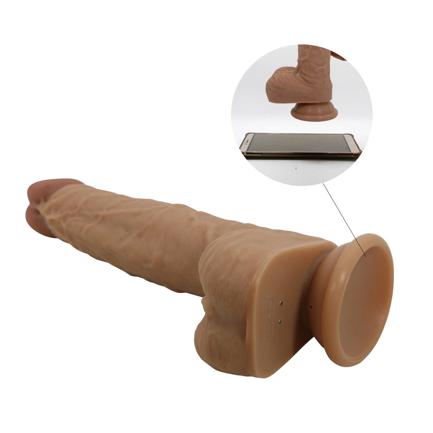 7-PRETTY LOVE - Jonathan 8,3'' Light Brown, 3 vibration functions Thrusting Wireless remote control-7