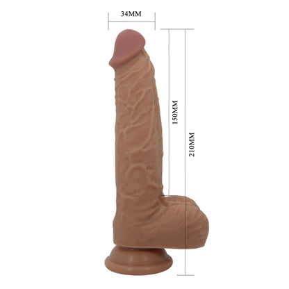 10-PRETTY LOVE - Jonathan 8,3'' Light Brown, 3 vibration functions Thrusting Wireless remote control-10