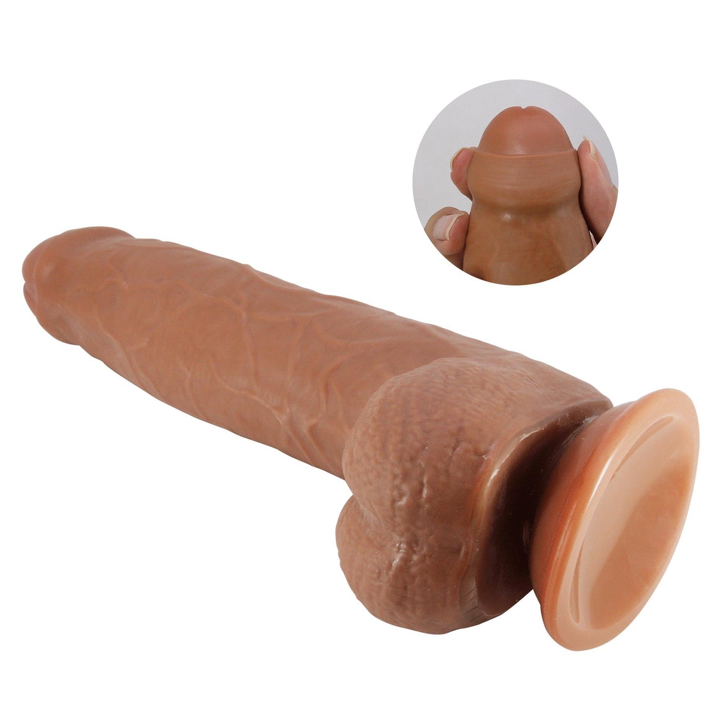 7-PRETTY LOVE - DRACO 9.2"(233mm) Sliding Skin Series TPR, Suction base-7