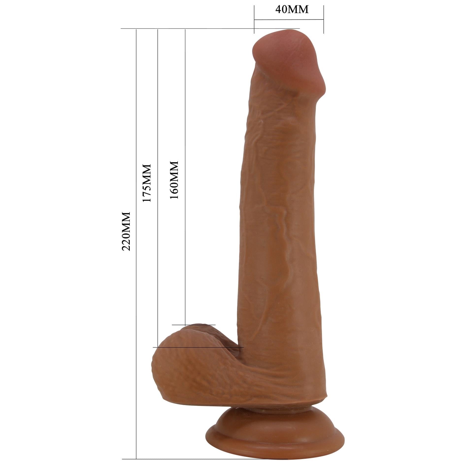 8-PRETTY LOVE - TALLEN 8.7"(220mm) Sliding Skin Series TPR, Suction base-8