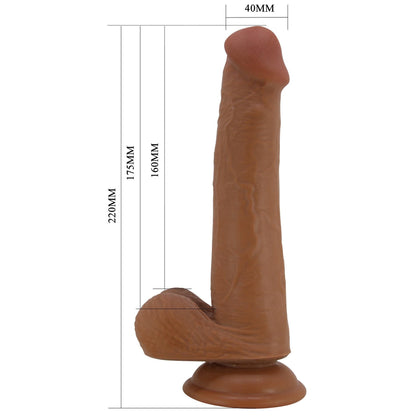 8-PRETTY LOVE - TALLEN 8.7"(220mm) Sliding Skin Series TPR, Suction base-8