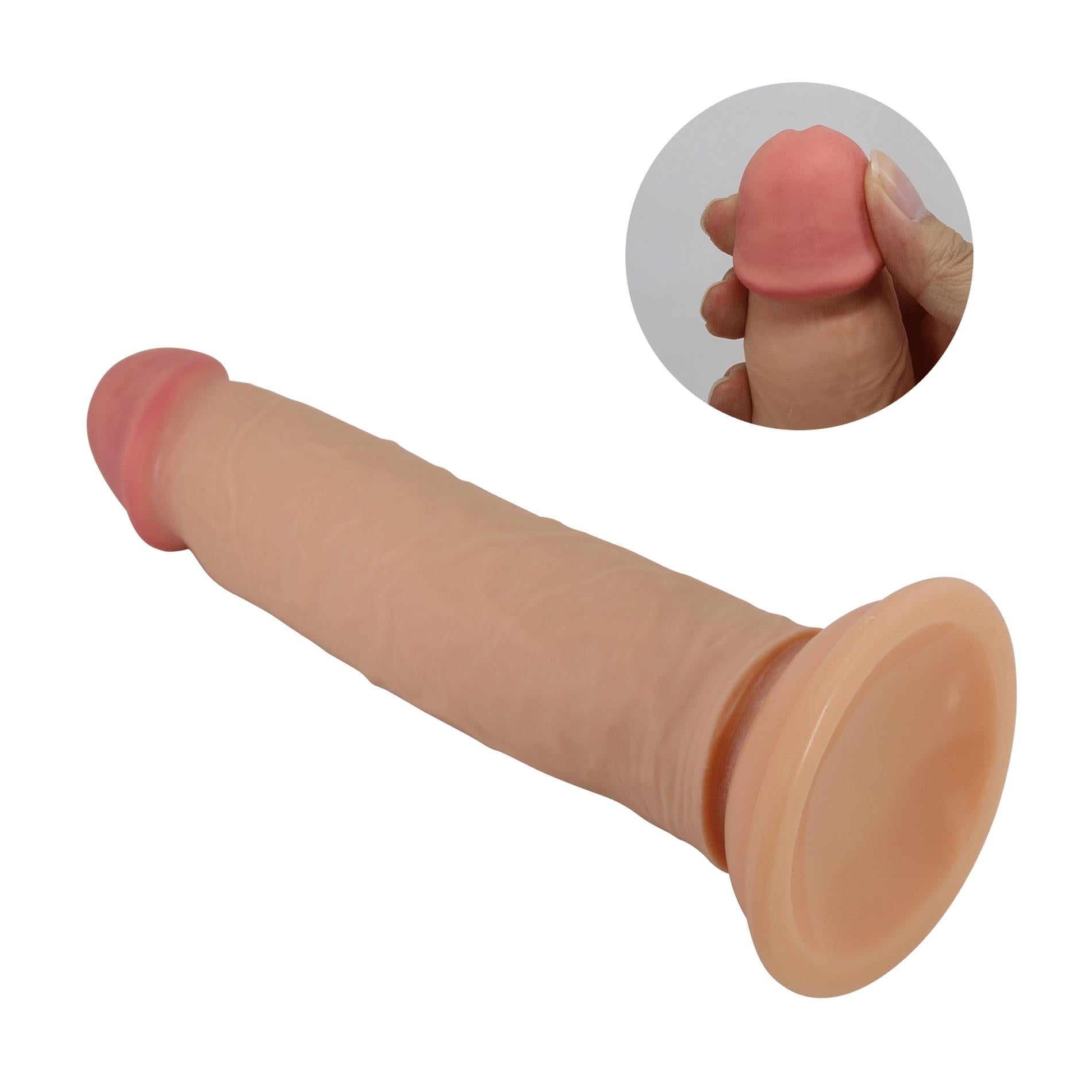 10-PRETTY LOVE - KEON 8.4"(214mm) Sliding Skin Series TPR, Suction base Bendable-10