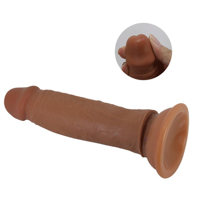 7-PRETTY LOVE - QUENTIN 7.2"(184mm)  Sliding Skin Series TPR, Suction base Bendable-7