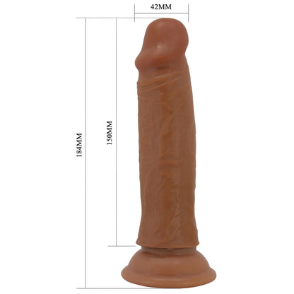 8-PRETTY LOVE - QUENTIN 7.2"(184mm)  Sliding Skin Series TPR, Suction base Bendable-8