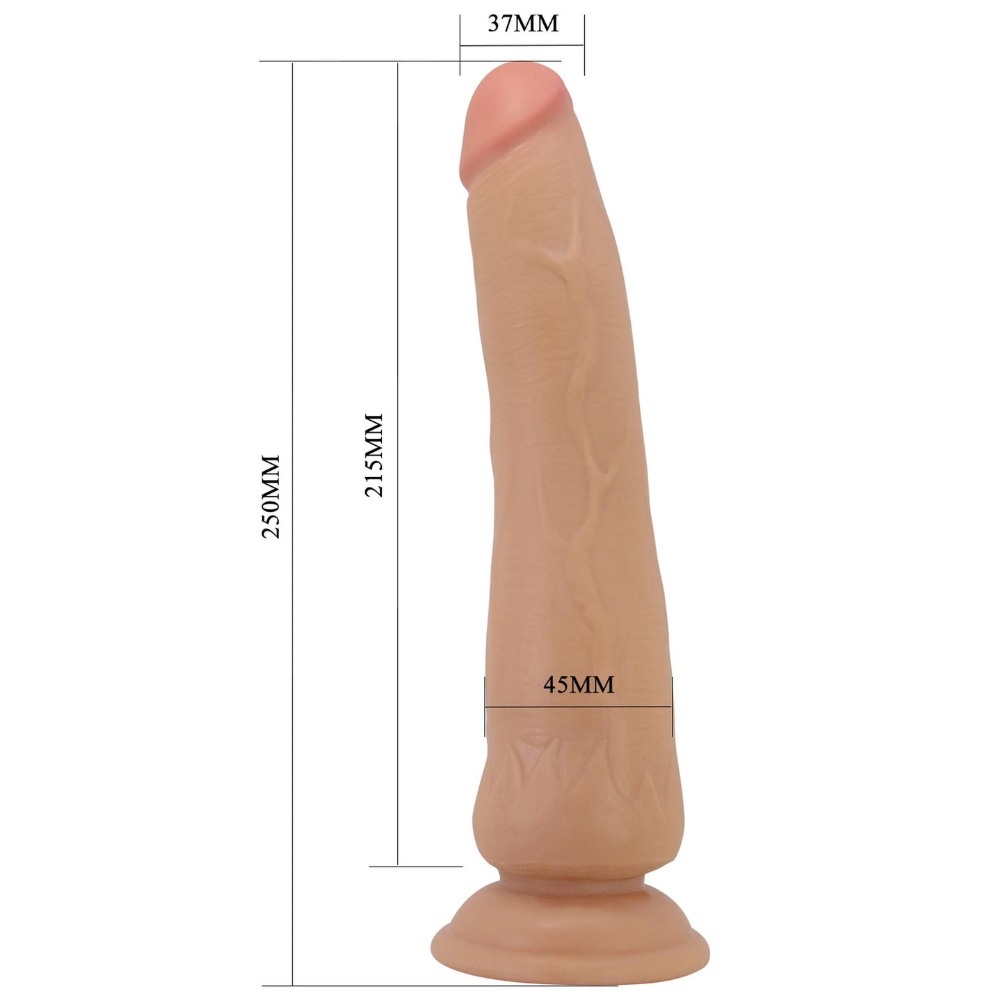 7-PRETTY LOVE - TIEMEYER 9.8"(250mm)  Sliding Skin Series TPR, Suction base-7