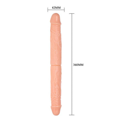 4-Naturalny realistyczny penis dwa końce podwójny 36-4