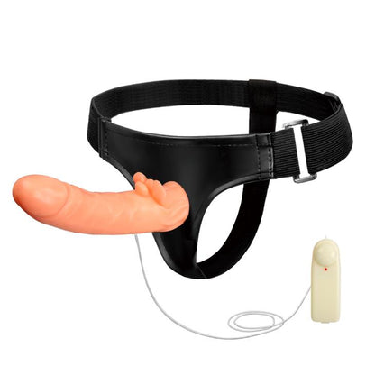 1-Realistyczny penis strapon wibrator z pasami 20cm-1