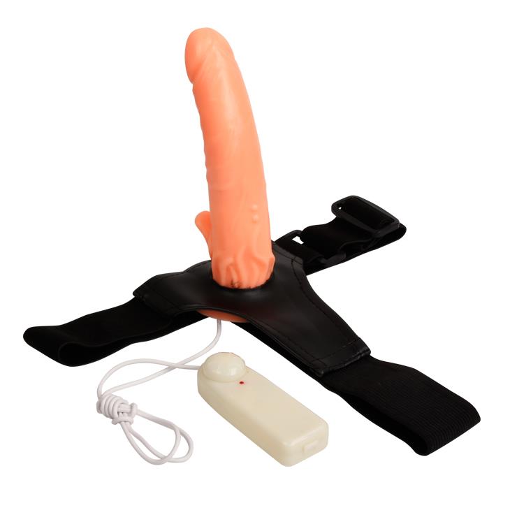 3-Realistyczny penis strapon wibrator z pasami 20cm-3