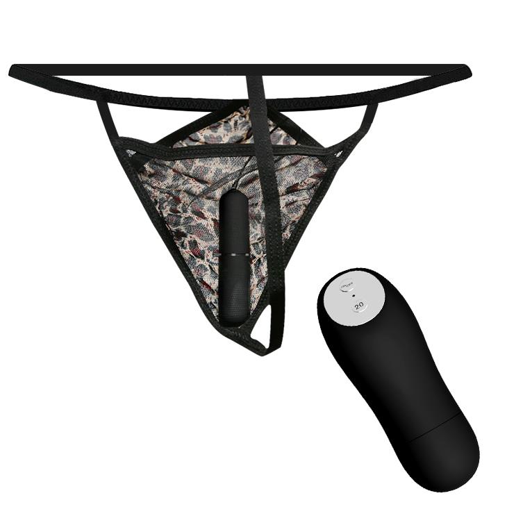 1-Zdalnie sterowany masażer łechtaczki sex stringi-1