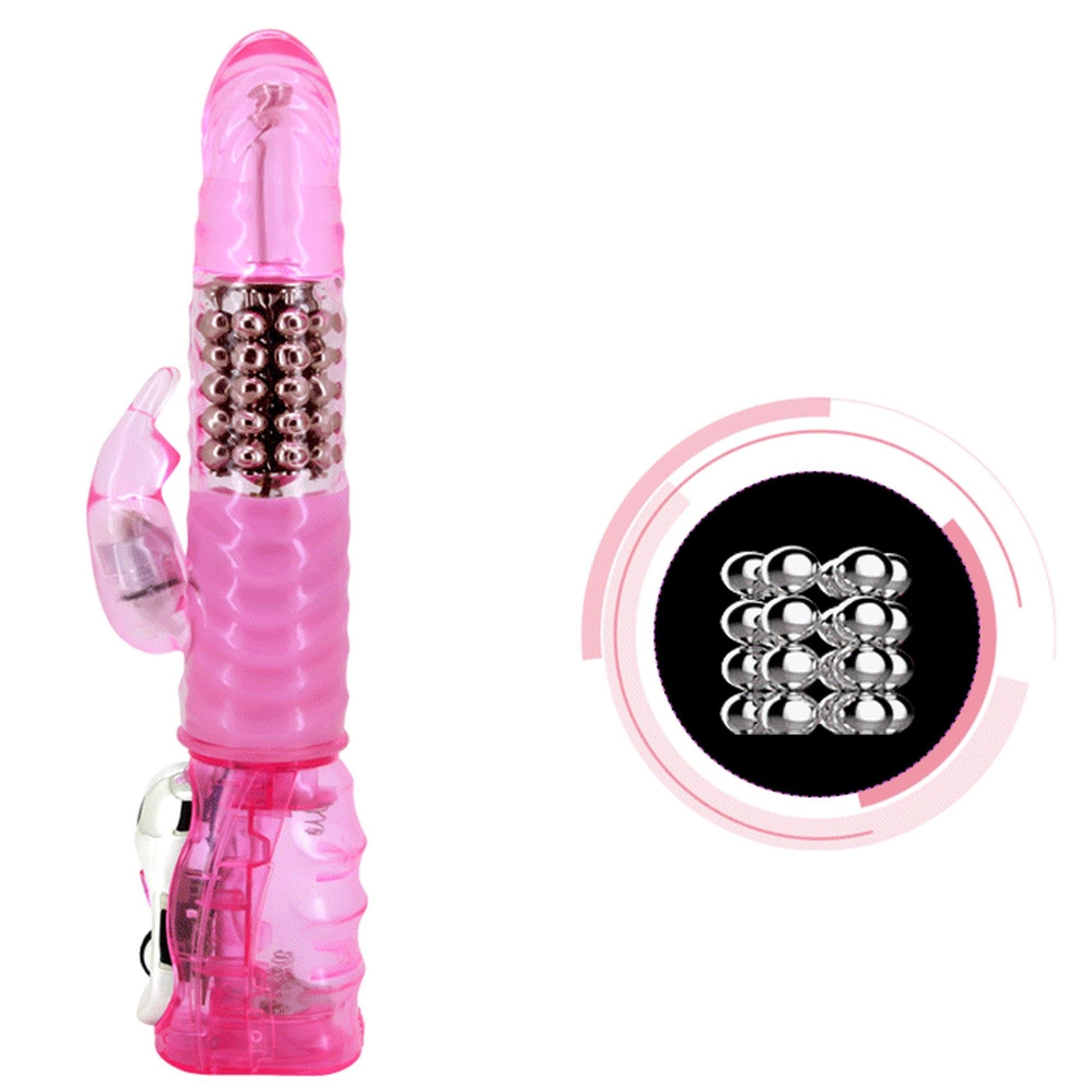 4-Wibrator króliczek wielofunkcyjny rotacyjny 24cm-4