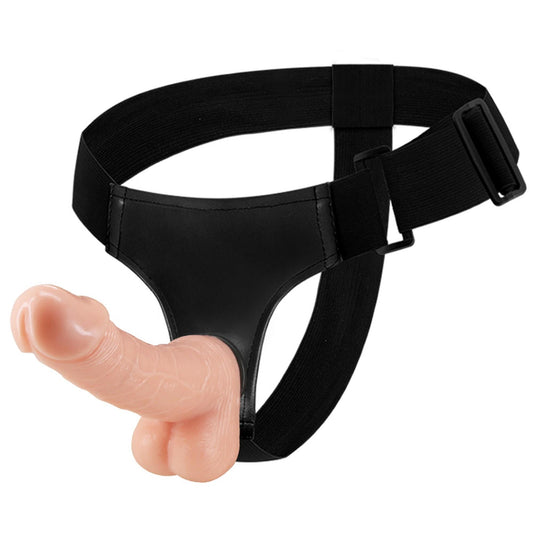 1-Strap On Uprząż z realistycznym żylastym penisem-1