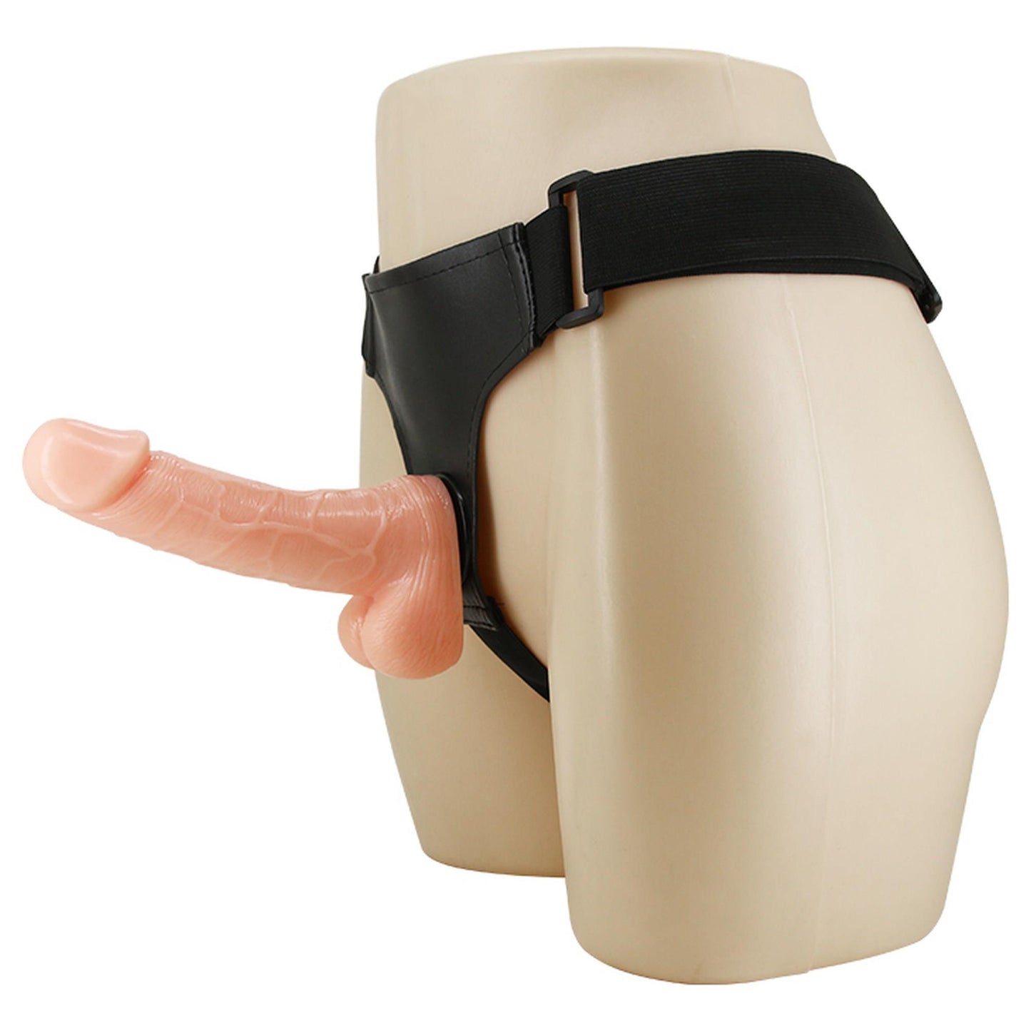 2-Strap On Uprząż z realistycznym żylastym penisem-2