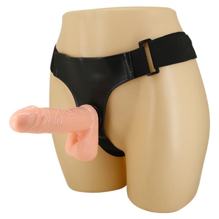 3-Uprząż dildo strapon lesbijskie penis członek 17cm-3