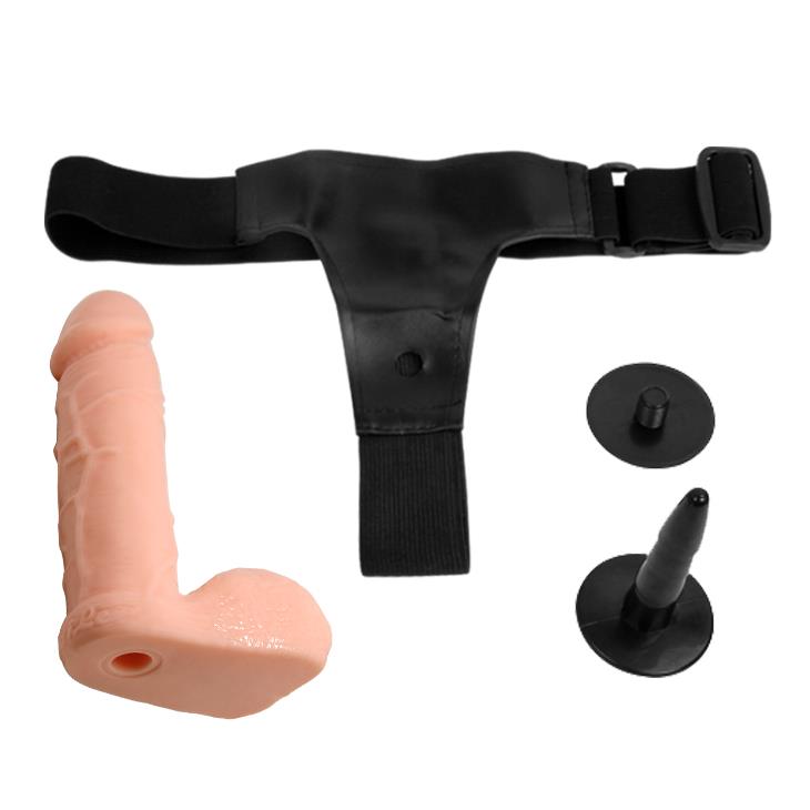 4-Uprząż dildo strapon lesbijskie penis członek 17cm-4