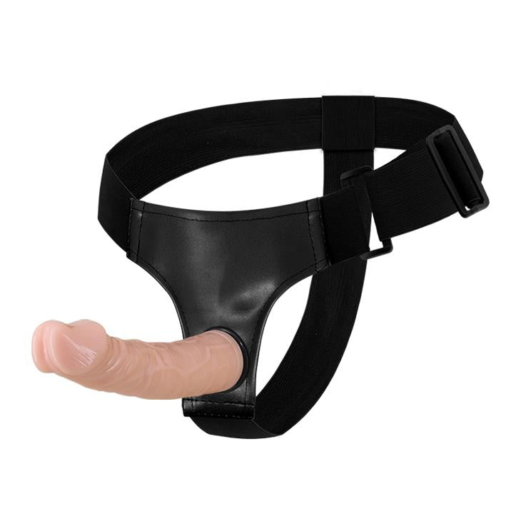 1-Strap-on elastyczne dildo realistyczny penis 19 cm-1