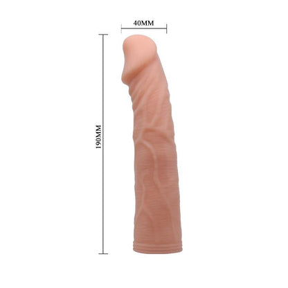5-Strap-on elastyczne dildo realistyczny penis 19 cm-5