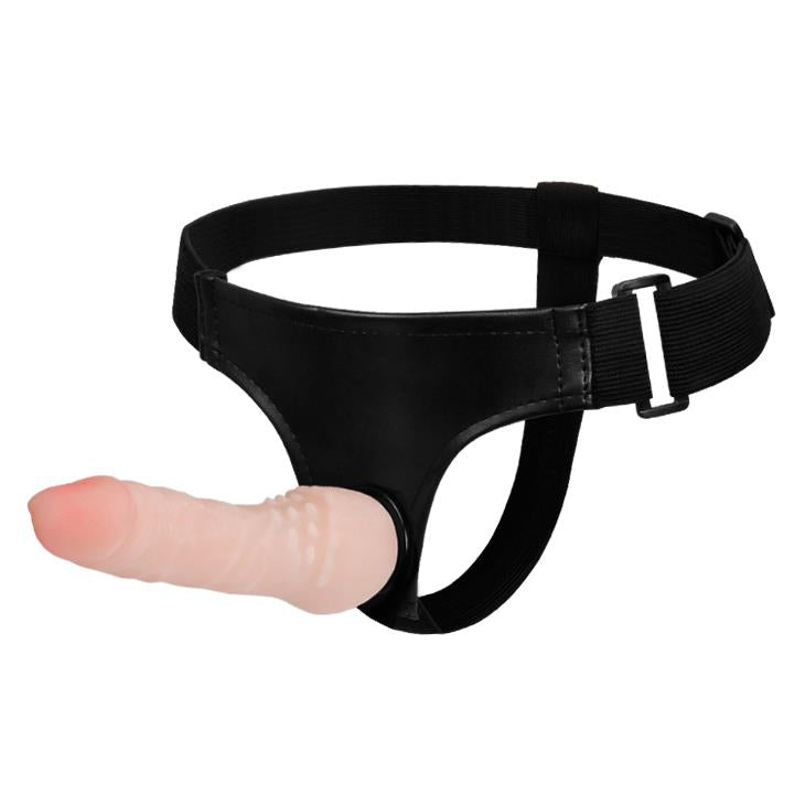 1-Penis z cyberskóry dildo na majtkach strap-on 17cm-1