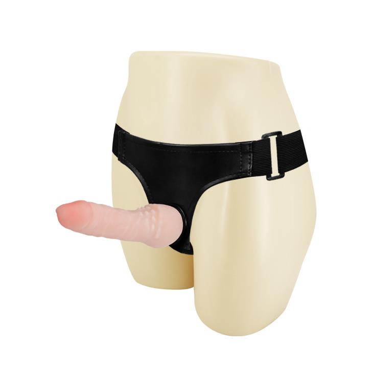 2-Penis z cyberskóry dildo na majtkach strap-on 17cm-2