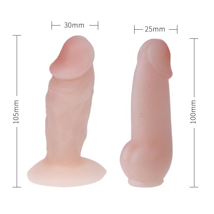 5-Uprząż na szelkach z dwoma rodzajami dildo gumowe-5