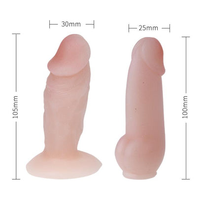 5-Uprząż na szelkach z dwoma rodzajami dildo gumowe-5