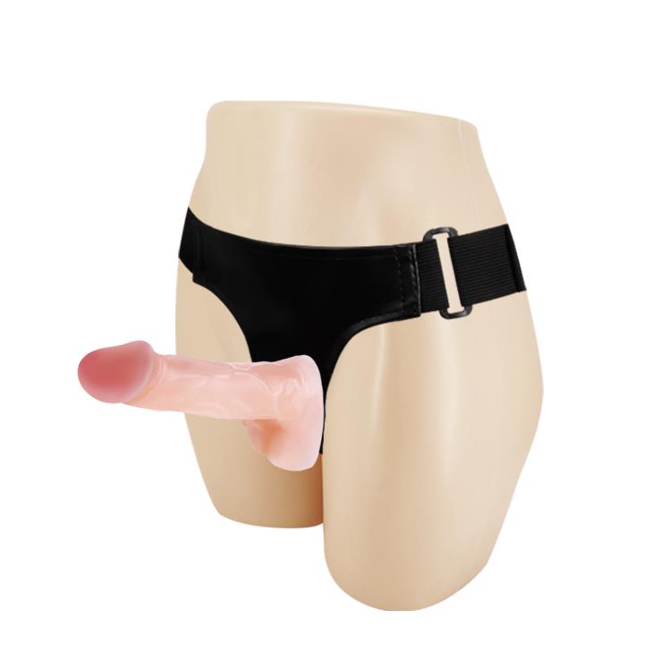 1-Zestaw strapon uprząż 2x dildo ralistyczne 10cm-1