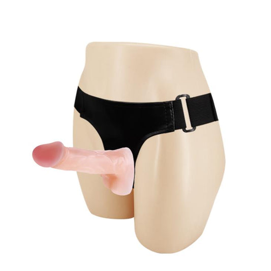 1-Zestaw strapon uprząż 2x dildo ralistyczne 10cm-1