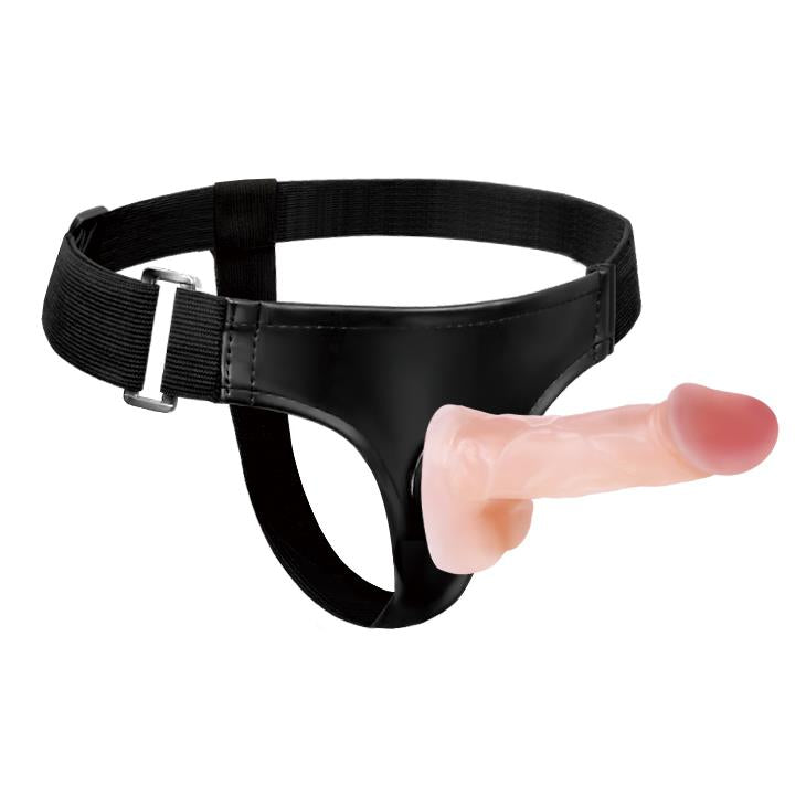 5-Zestaw strapon uprząż 2x dildo ralistyczne 10cm-5