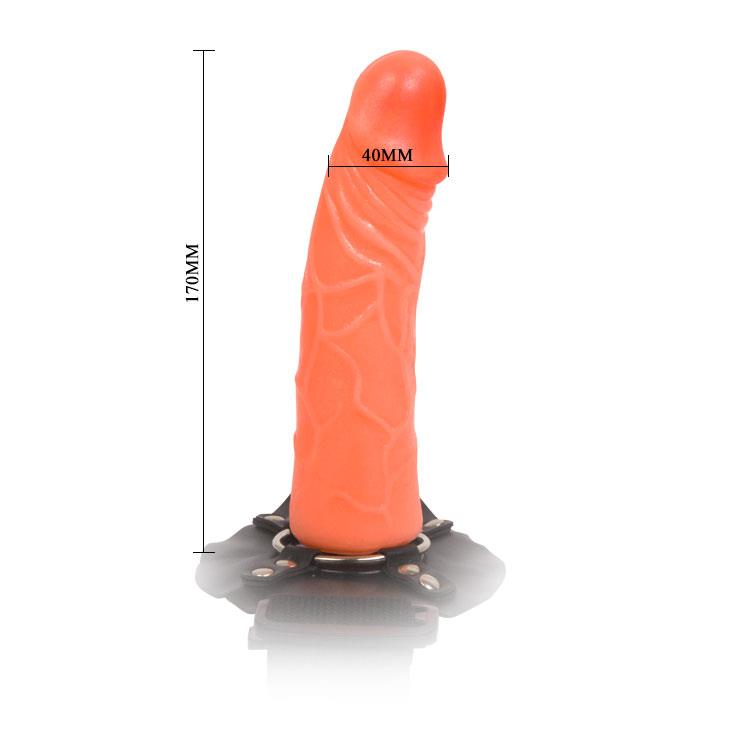 6-Dildo z opaską na nogę udo penis członek sex 17cm-6