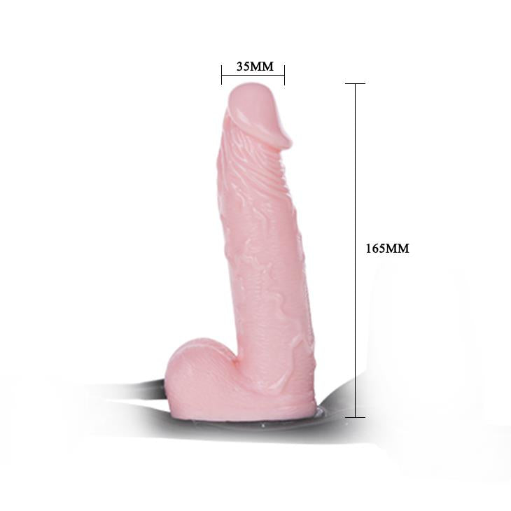 5-Nadmuchiwany powięszany strap-on penis dildo 16cm-5