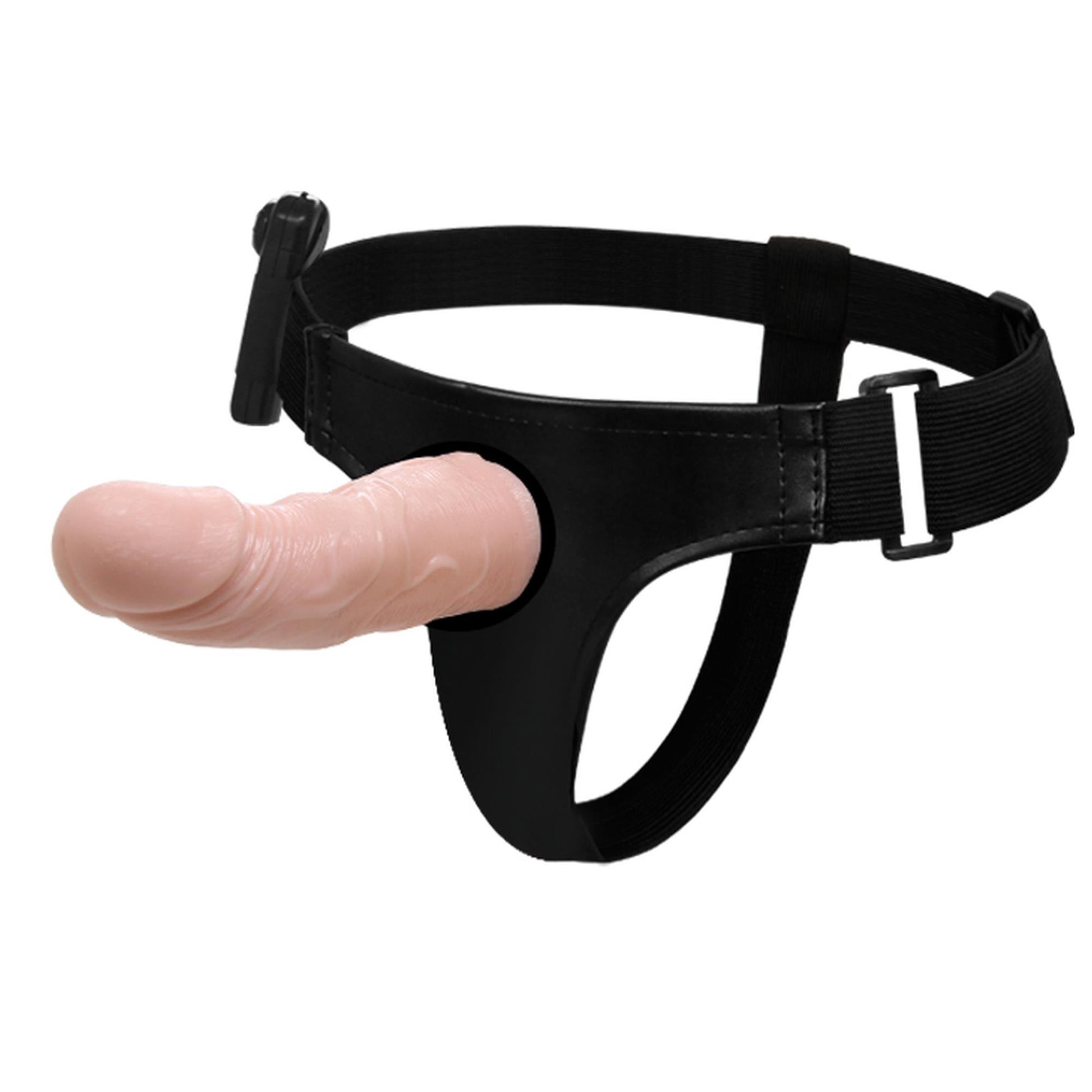 1-Wibrujący strap-on odczepiane realistyczne dildo-1