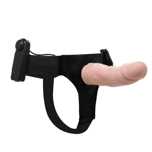 2-Wibrujący strap-on odczepiane realistyczne dildo-2