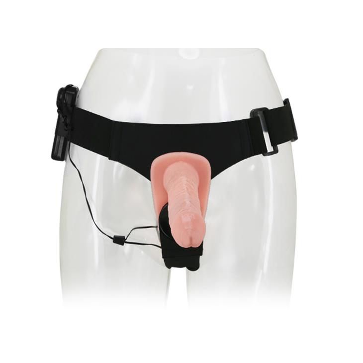 3-Strap-on dwa wibrujące sex penisy podwójna rozkosz-3